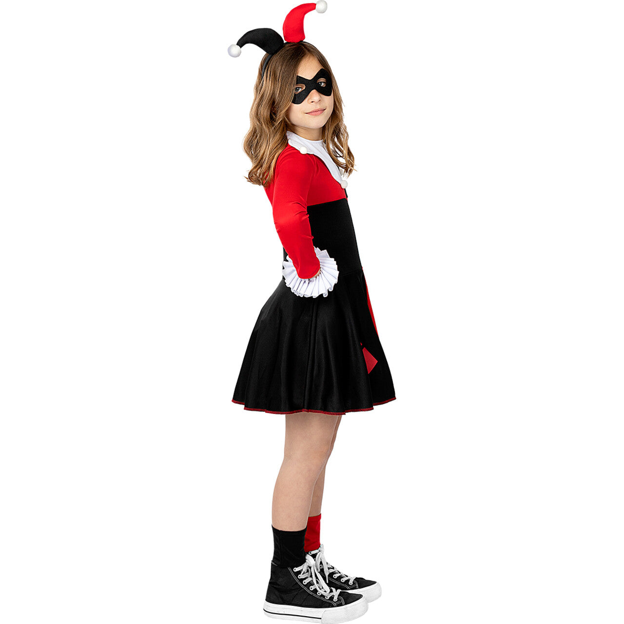 Op deze afbeelding zie je een Kostuums, van het merk Funidelia. Harley Quinn Geschifte Jongedame Meisje Kostuum