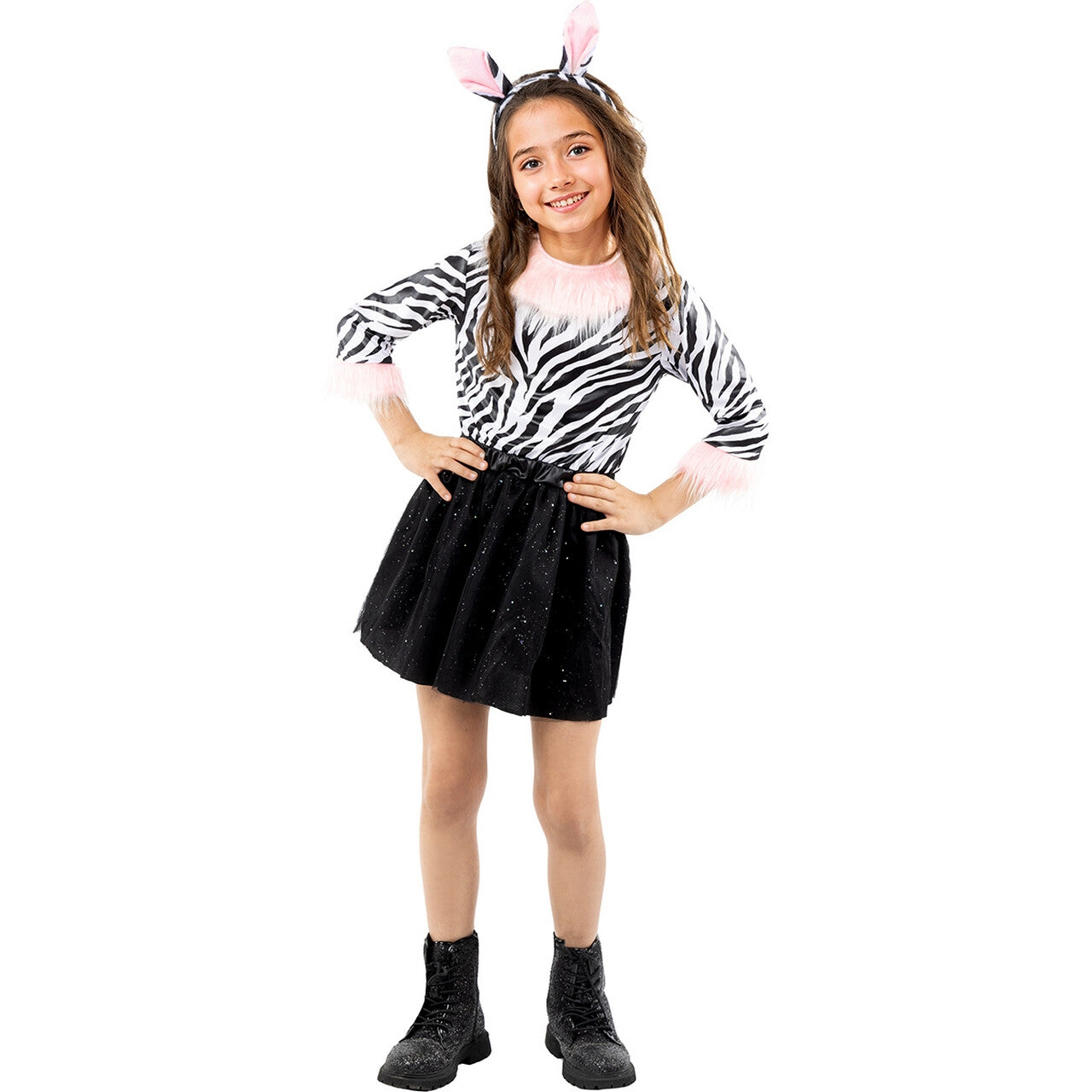 Op deze afbeelding zie je een Kostuums, van het merk Funidelia. Zola De Zebra Meisje Kostuum