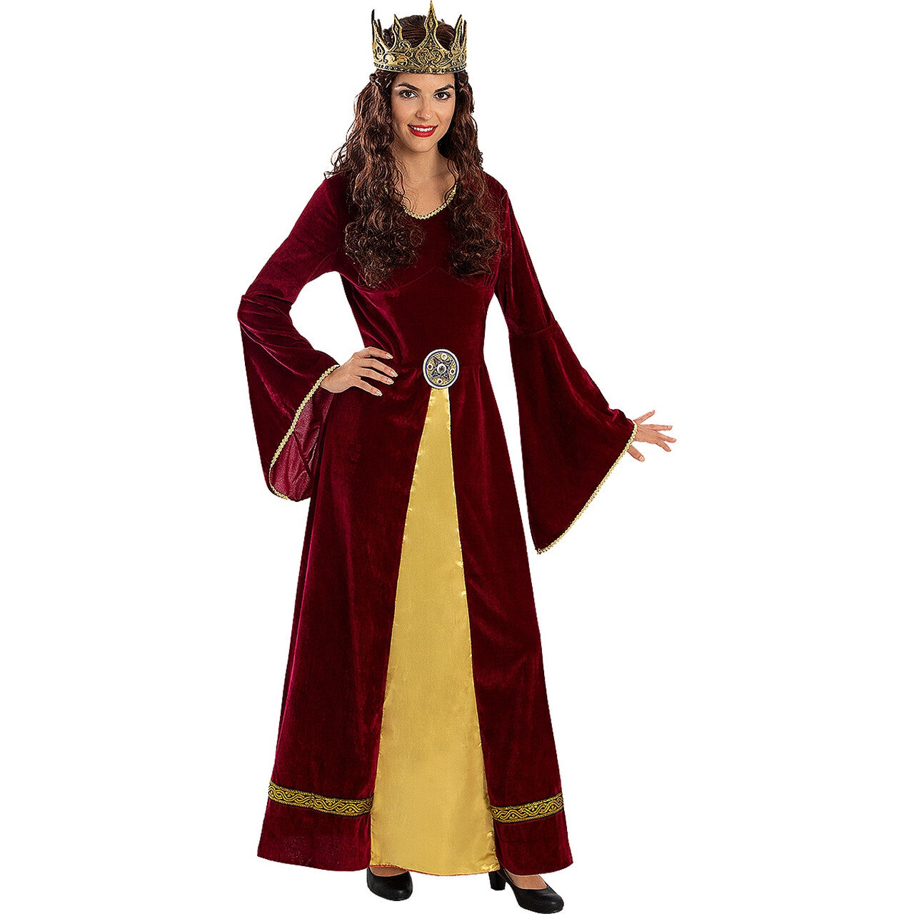 Op deze afbeelding zie je een Kostuums, van het merk Funidelia. Edelvrouw Lady Guinevere Kostuum