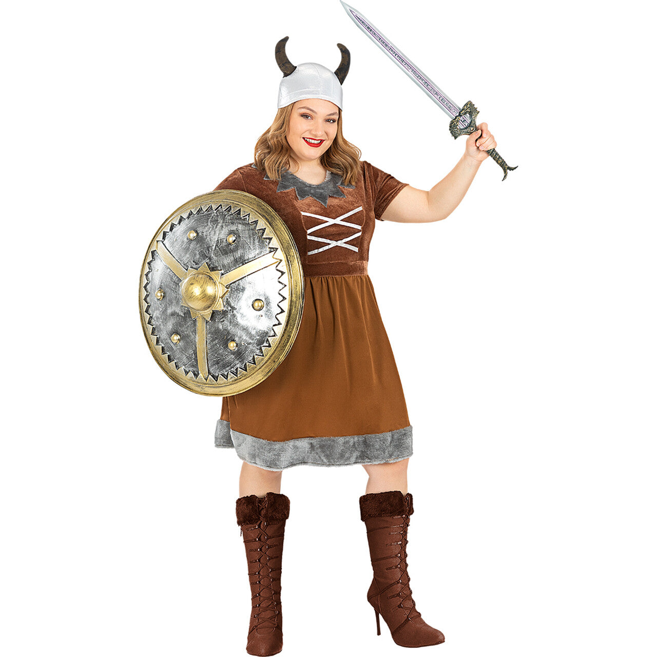 Op deze afbeelding zie je een Accessoires, van het merk Funidelia. Viking Schild Helga 61 Centimeter