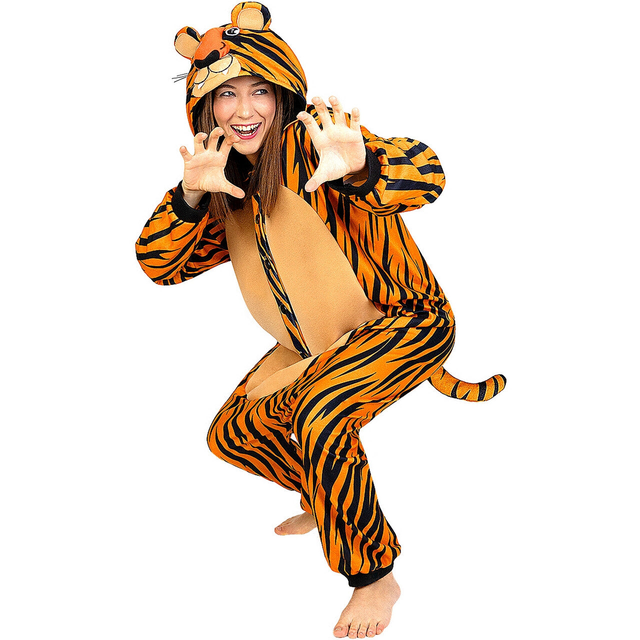 Op deze afbeelding zie je een Kostuums, van het merk Funidelia. Niet Te Temmen Wilde Tijger Tiger Lilly Kostuum