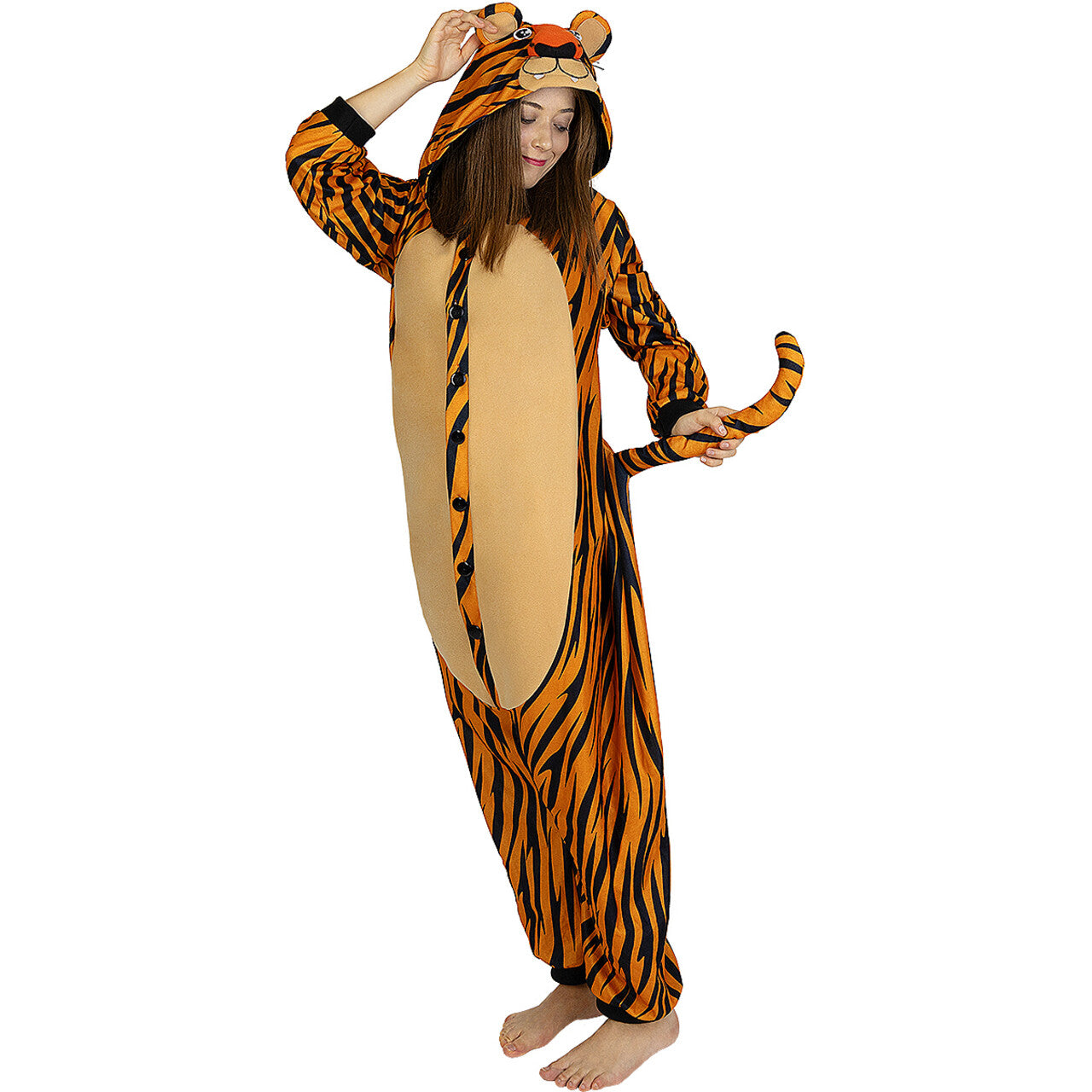 Op deze afbeelding zie je een Kostuums, van het merk Funidelia. Niet Te Temmen Wilde Tijger Tiger Lilly Kostuum