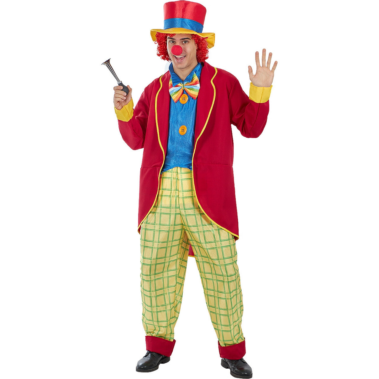 Op deze afbeelding zie je een Kostuums, van het merk Funidelia. Lollige Clown Uit Het Circus Man Kostuum