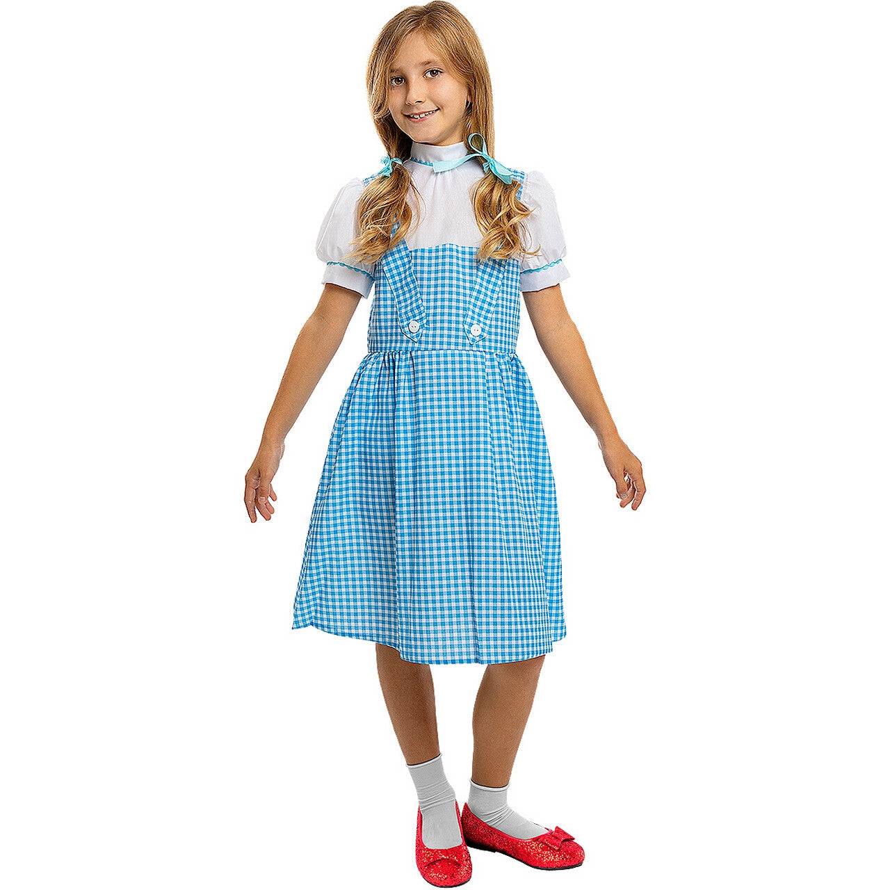 Op deze afbeelding zie je een Kostuums, van het merk Funidelia. Dorothy The Wizard Of Oz Kind Meisje Kostuum