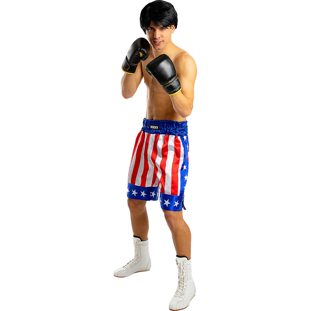 Op deze afbeelding zie je een Kostuums, van het merk Funidelia. Oersterke Bokser Rocky Balboa Man