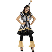 Op deze afbeelding zie je een Kostuums, van het merk Funidelia. Lachers Over De Streep Trekken Clown Vrouw Kostuum