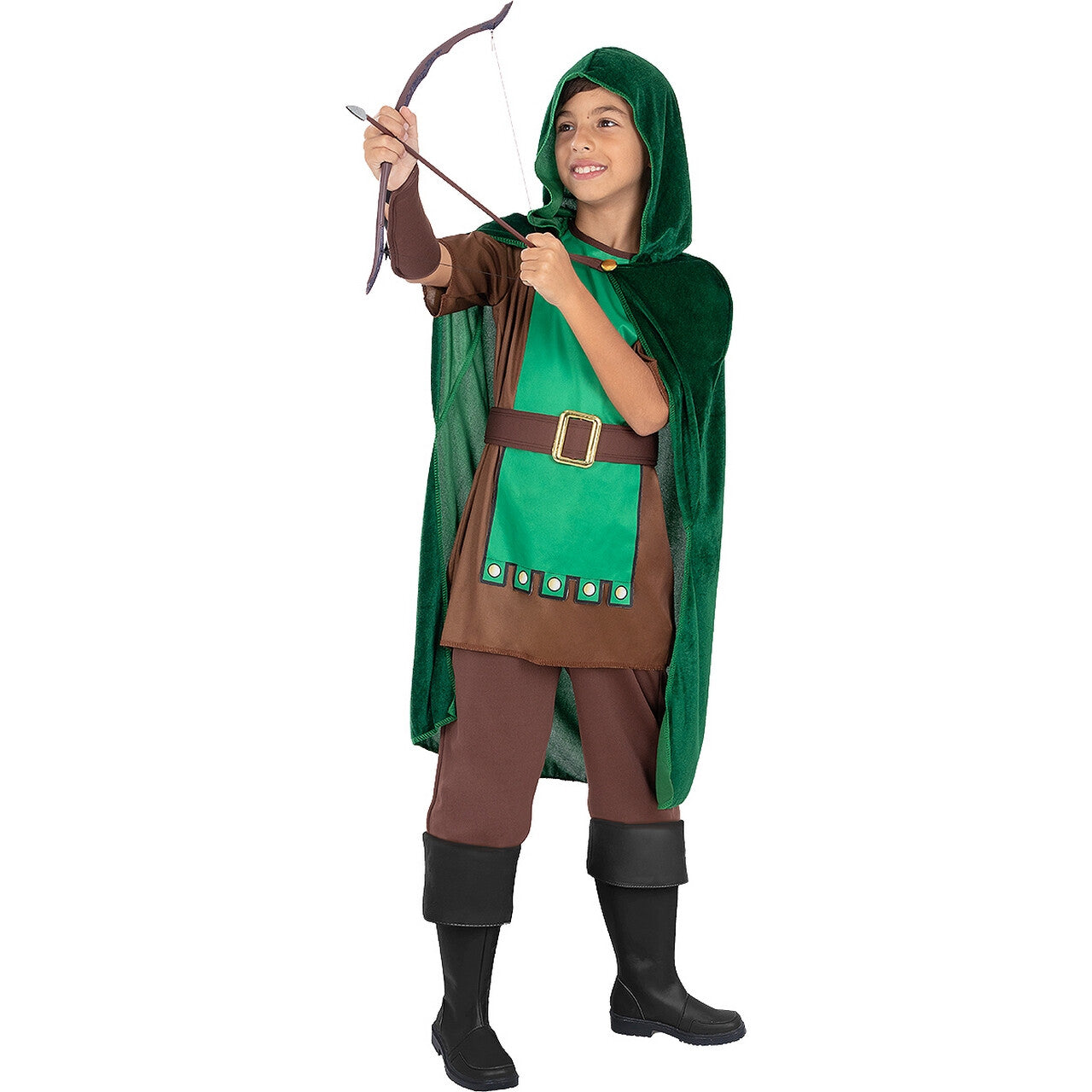 Op deze afbeelding zie je een Kostuums, van het merk Funidelia. Robin Held Van Het Arme Volk Hood Jongen Kostuum