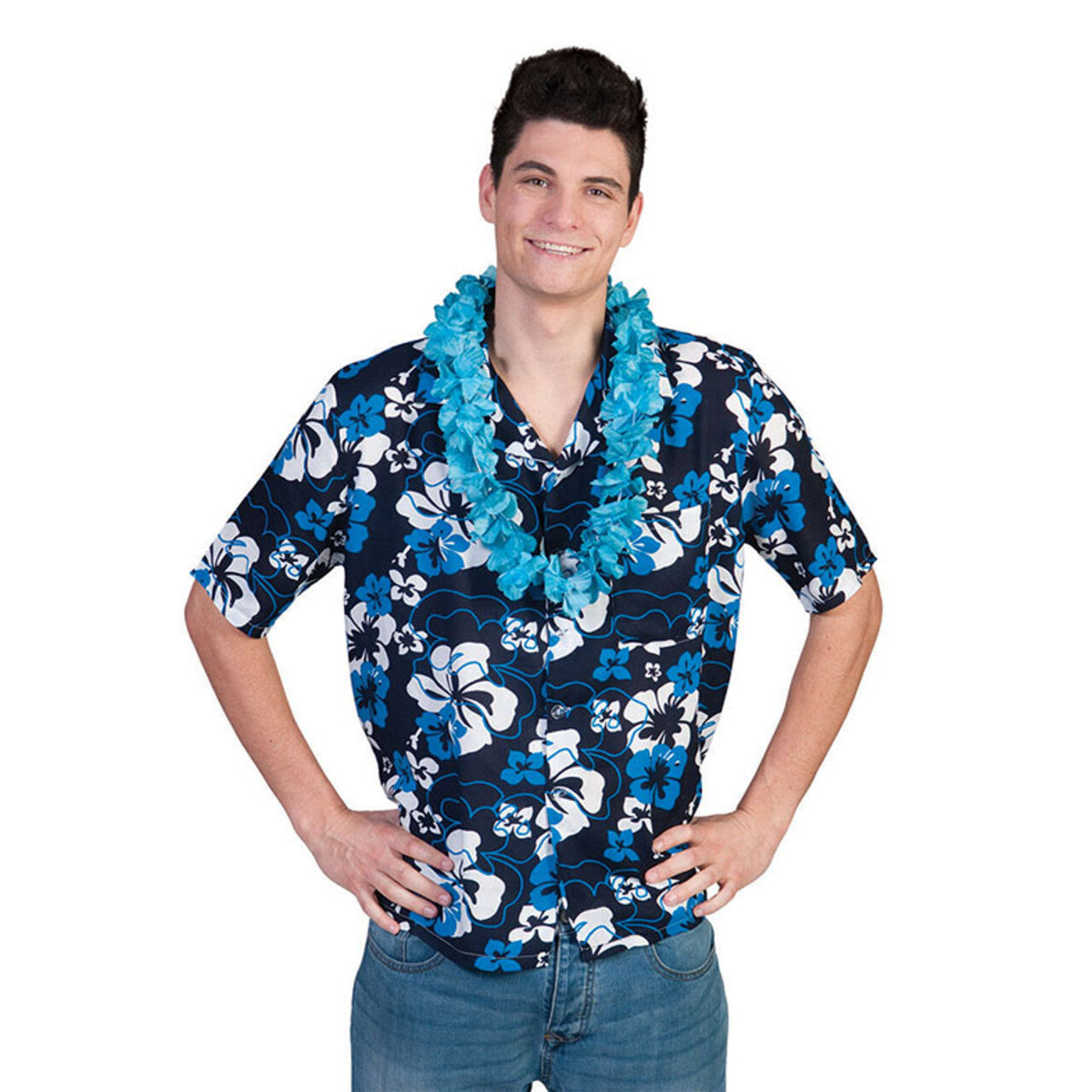 Op deze afbeelding zie je een Accessoires, van het merk Funny Fashion. Flower Power Hawaii Hemd