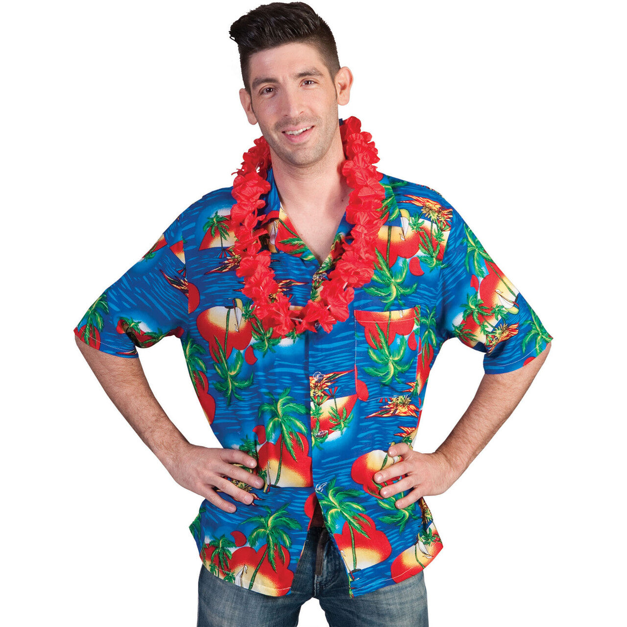 Op deze afbeelding zie je een Accessoires, van het merk Funny Fashion. Tropisch Hawaii Hemd