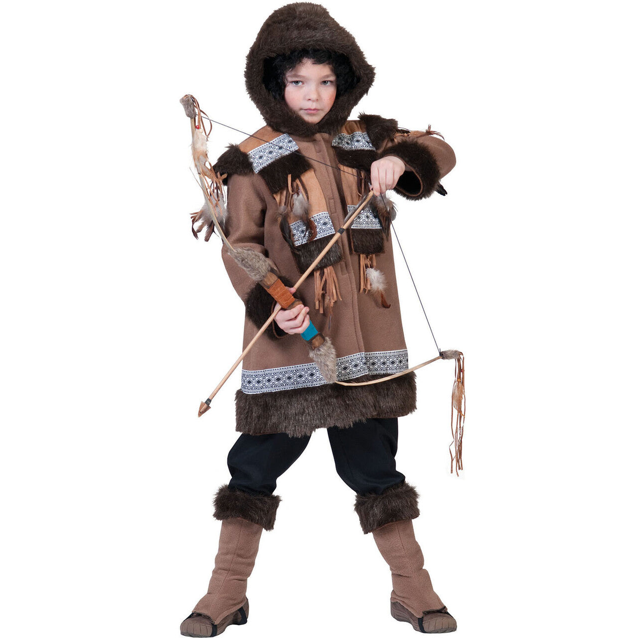Op deze afbeelding zie je een Kostuums, van het merk Funny Fashion. Eskimo Nalu Kind Kostuum