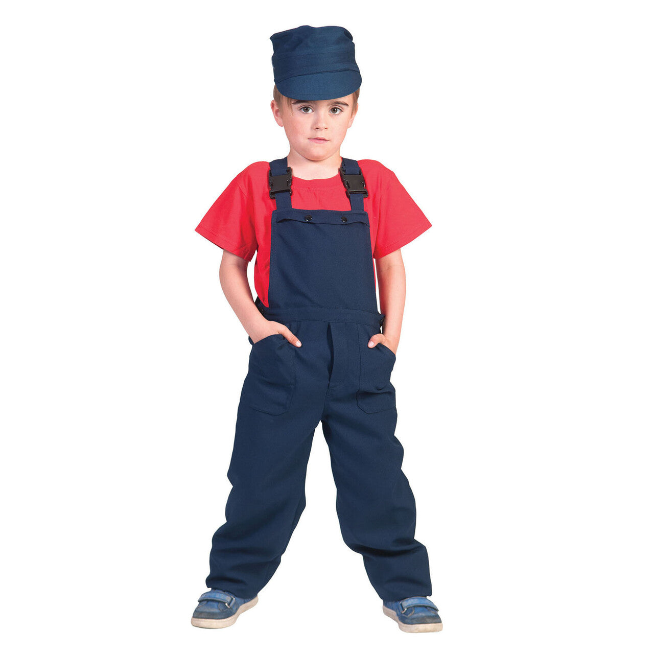 Op deze afbeelding zie je een Kostuums, van het merk Funny Fashion. Blauwe Kinder Werkmans Overall Blauw Jongen Kostuum