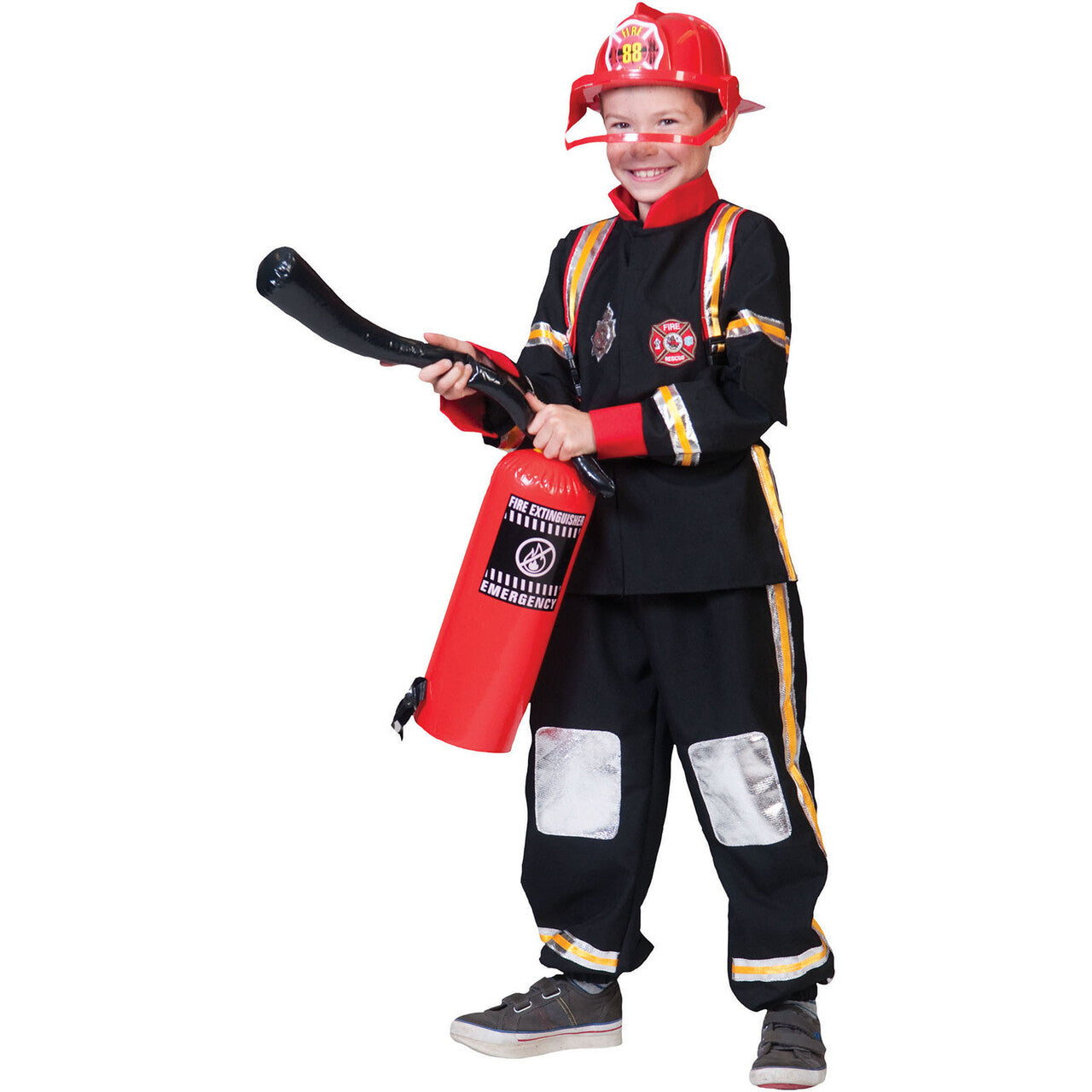 Op deze afbeelding zie je een Kostuums, van het merk Funny Fashion. Heldhaftige Brandweerman Tom Jongen Kostuum
