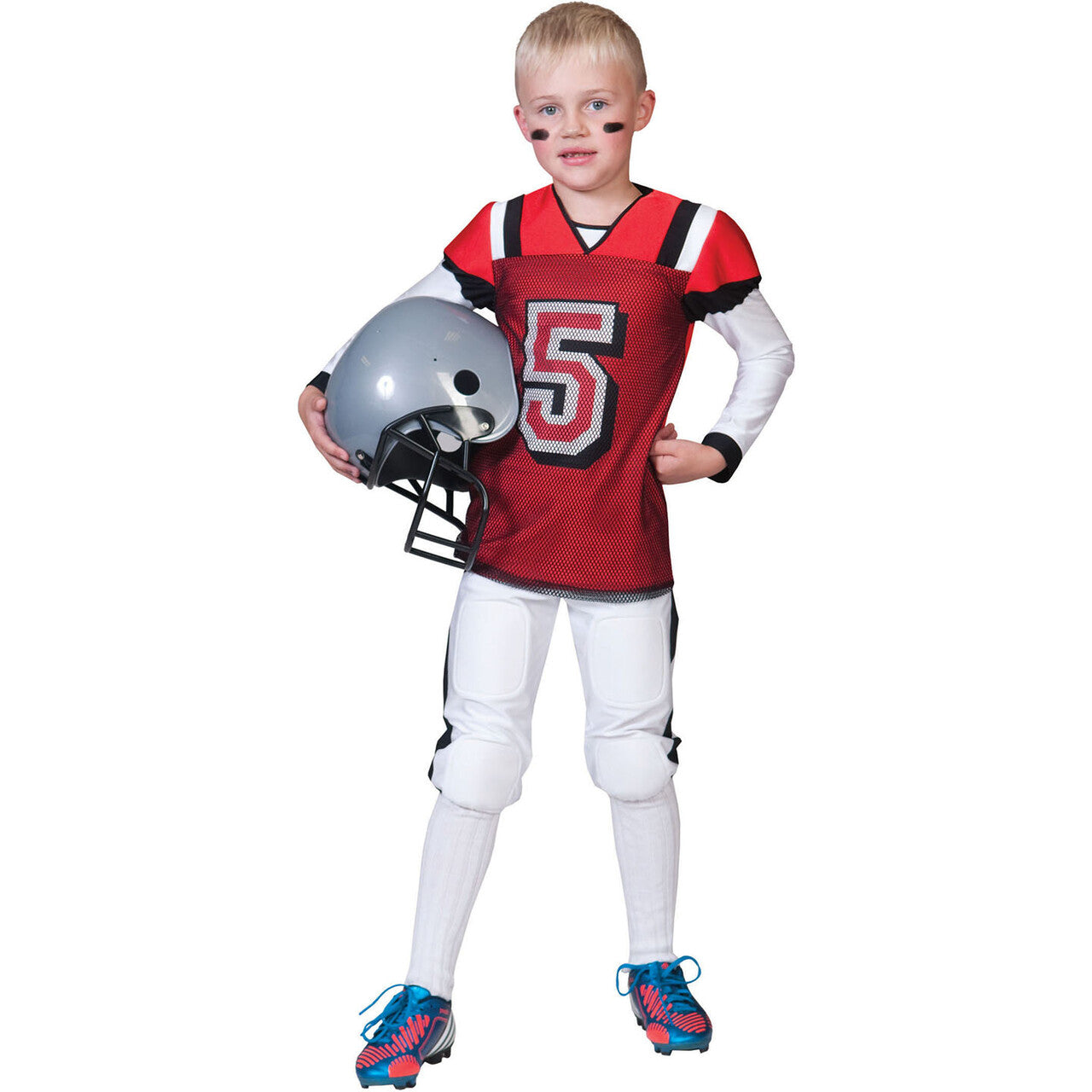 Op deze afbeelding zie je een Kostuums, van het merk Funny Fashion. American Football Highschool Quarterback Jongen Kostuum