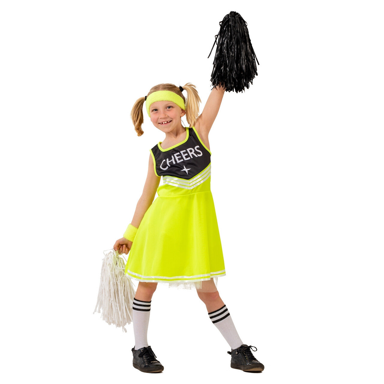 Op deze afbeelding zie je een Kostuums, van het merk Funny Fashion. Cheer Dress Shirley Meisje