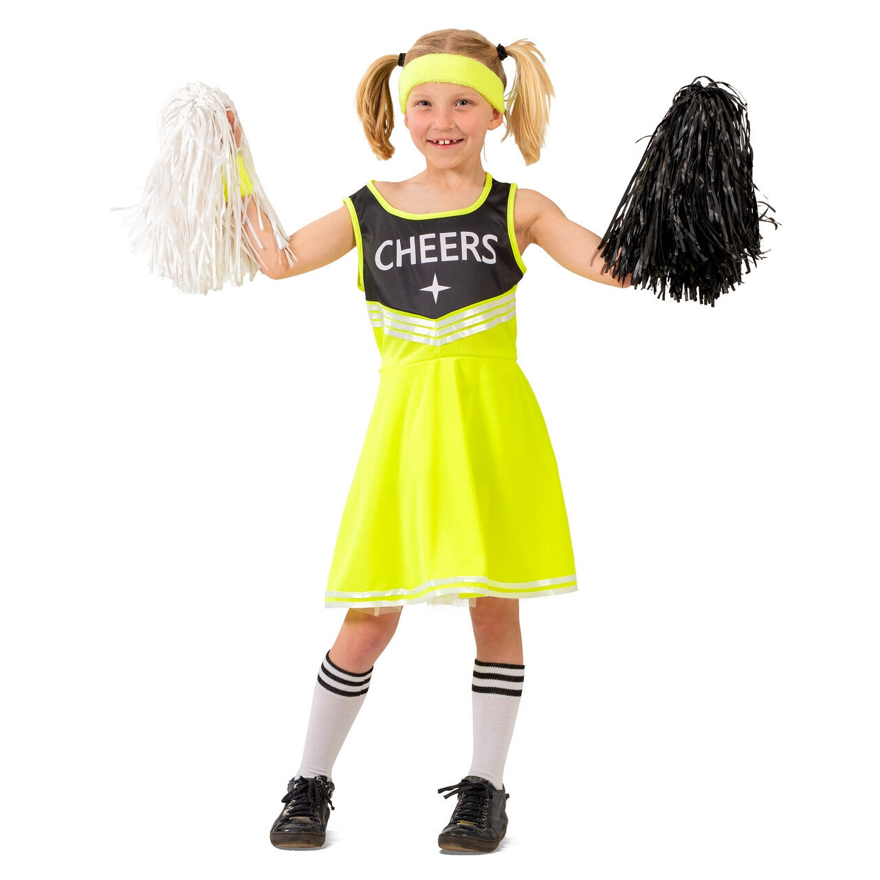 Op deze afbeelding zie je een Kostuums, van het merk Funny Fashion. Cheer Dress Shirley Meisje