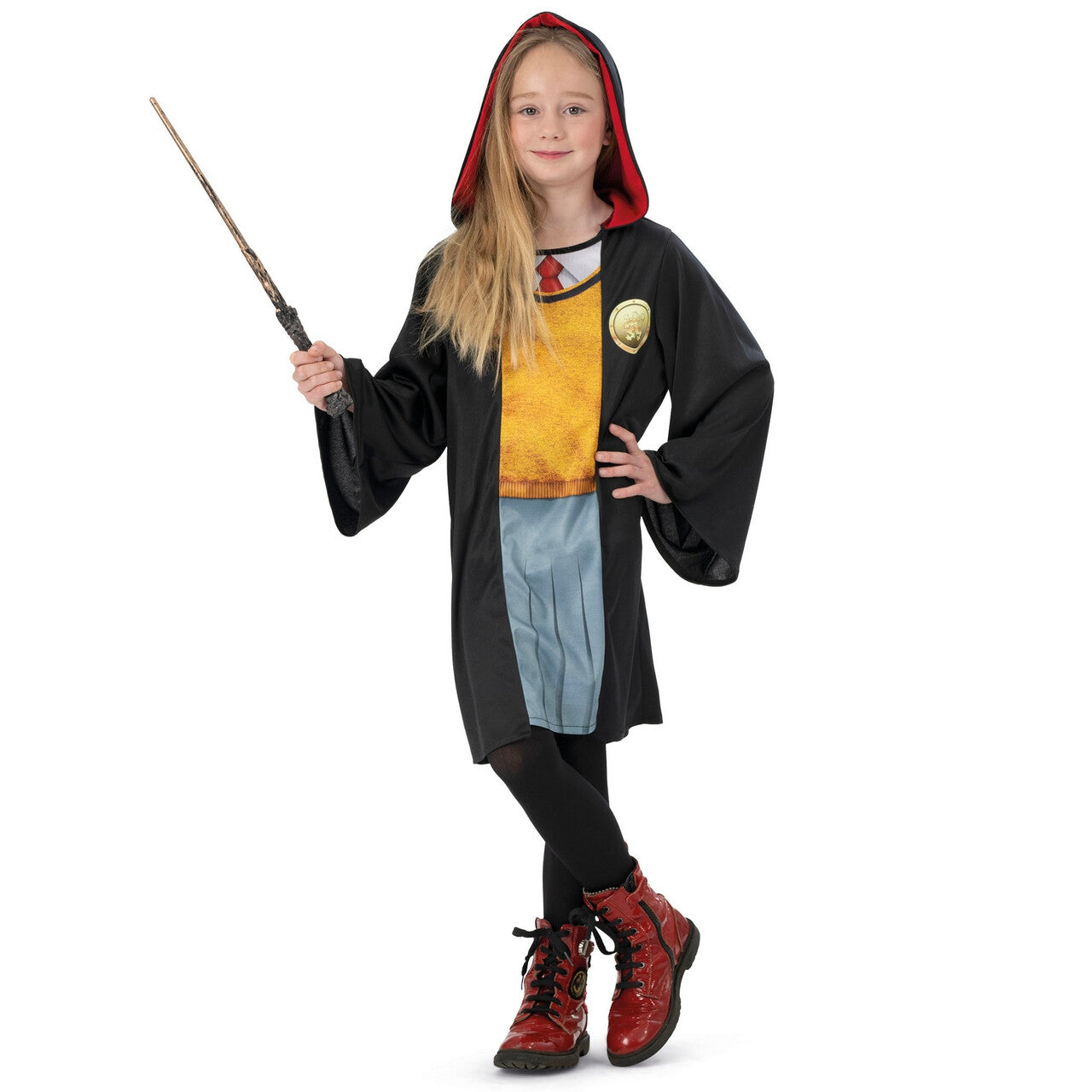 Op deze afbeelding zie je een Kostuums, van het merk Funny Fashion. Hermelien IJverige Student Van De Magieschool Meisje Kostuum
