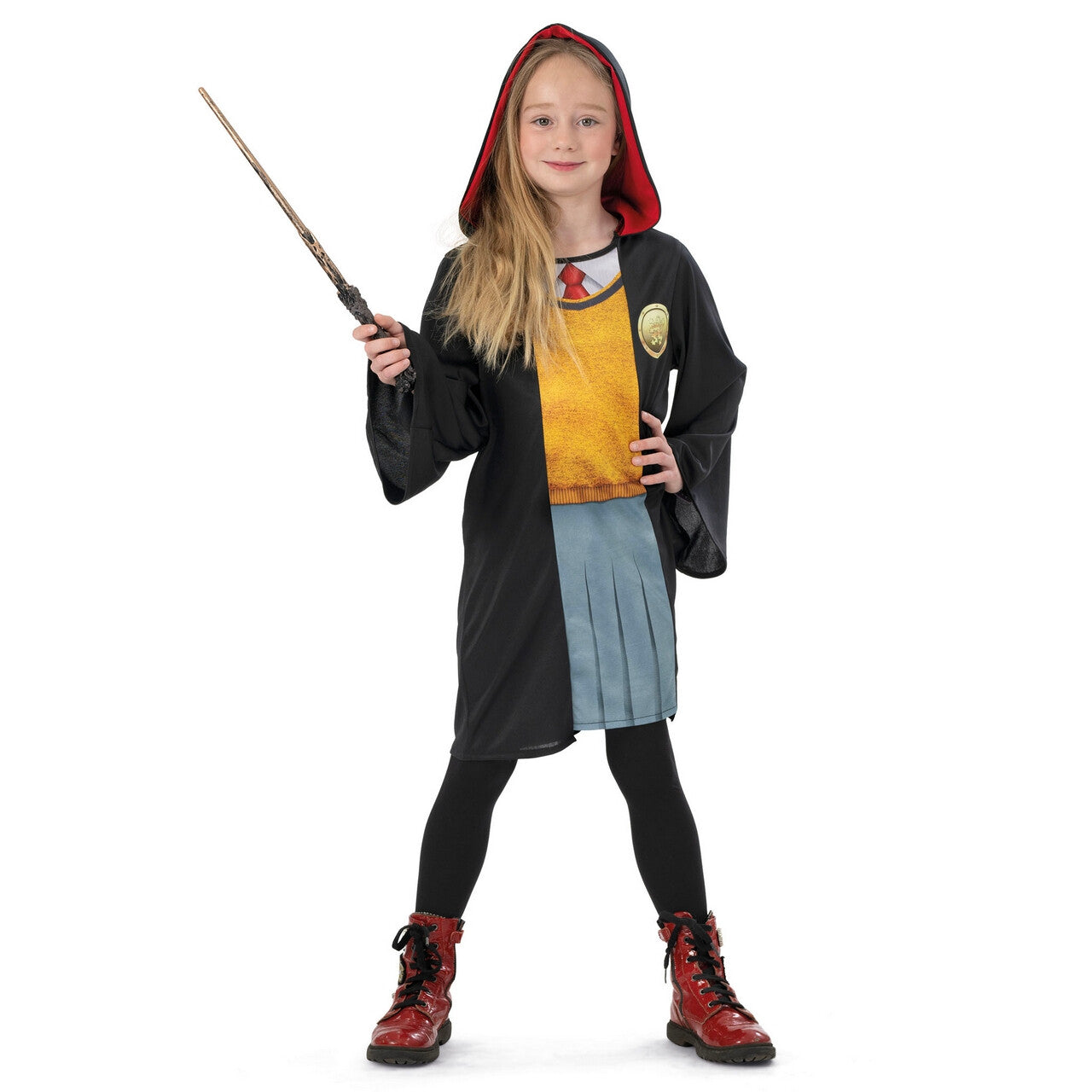 Op deze afbeelding zie je een Kostuums, van het merk Funny Fashion. Hermelien IJverige Student Van De Magieschool Meisje Kostuum