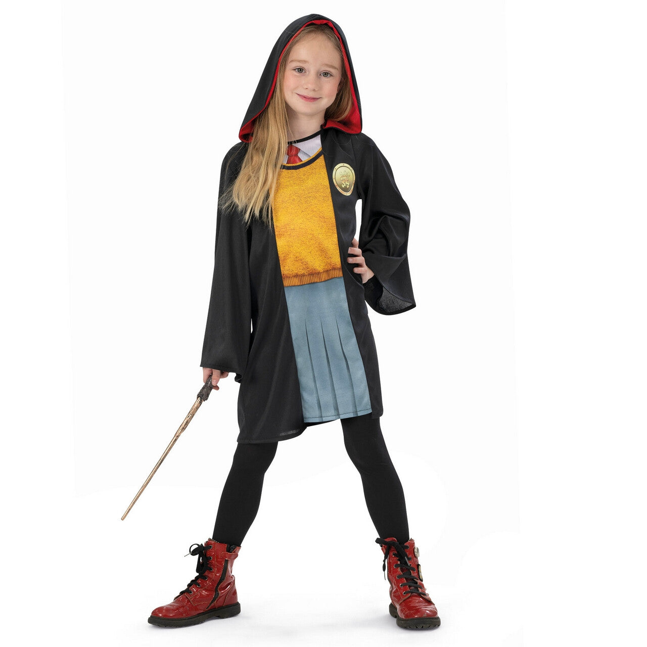 Op deze afbeelding zie je een Kostuums, van het merk Funny Fashion. Hermelien IJverige Student Van De Magieschool Meisje Kostuum