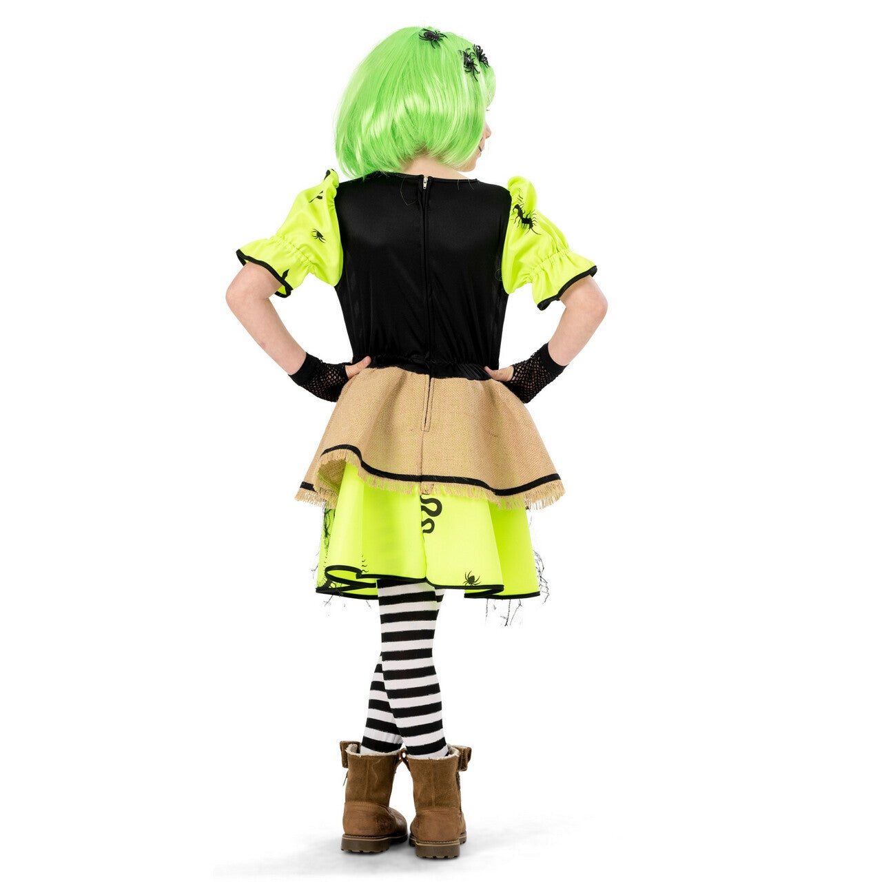 Op deze afbeelding zie je een Kostuums, van het merk Funny Fashion. Kriebelbeestjes Heks Bugs Meisje Kostuum
