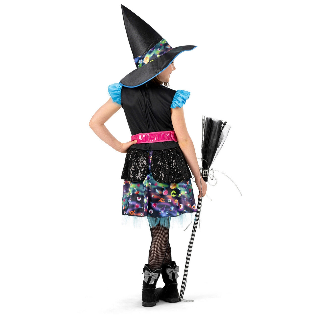 Op deze afbeelding zie je een Kostuums, van het merk Funny Fashion. Heks Magische Portia Meisje Kostuum