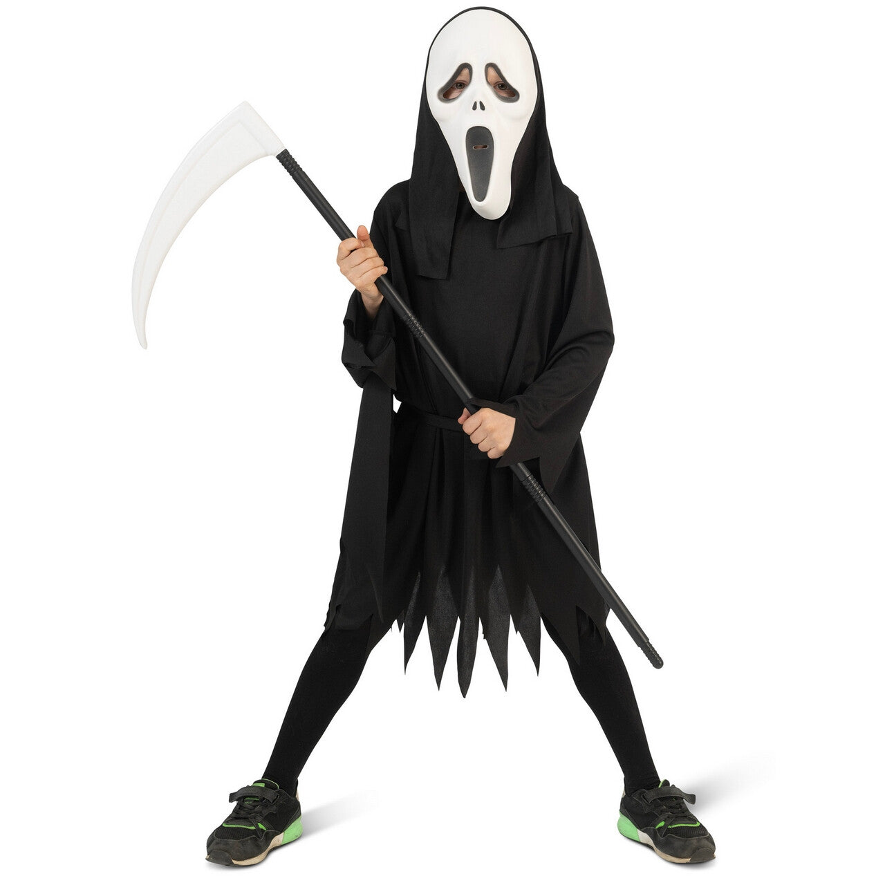 Op deze afbeelding zie je een Kostuums, van het merk Funny Fashion. Scream Scary Sammy Meisje Kostuum