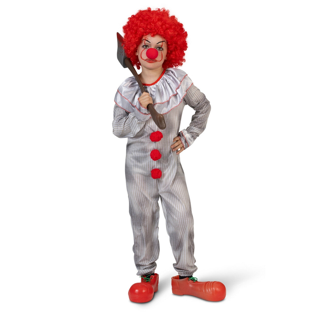 Op deze afbeelding zie je een Kostuums, van het merk Funny Fashion. Geen Zin Om Te Spelen Enge Clown Kind Kostuum
