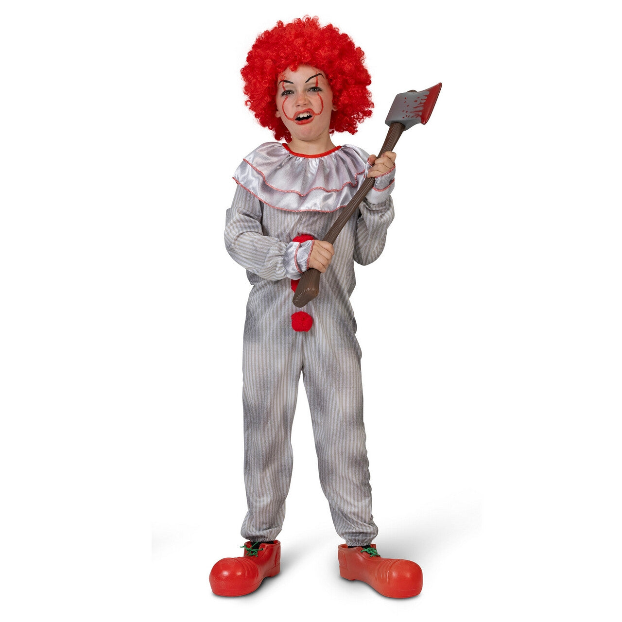 Op deze afbeelding zie je een Kostuums, van het merk Funny Fashion. Geen Zin Om Te Spelen Enge Clown Kind Kostuum