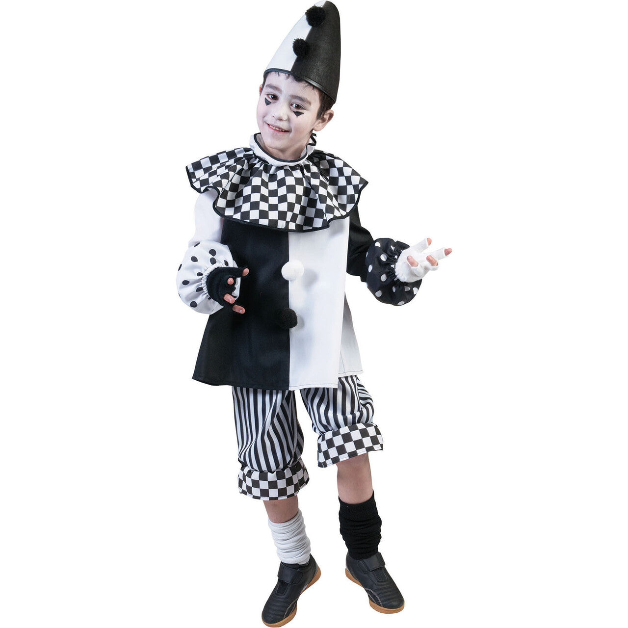 Op deze afbeelding zie je een Kostuums, van het merk Funny Fashion. Clown Classico Kind Kostuum