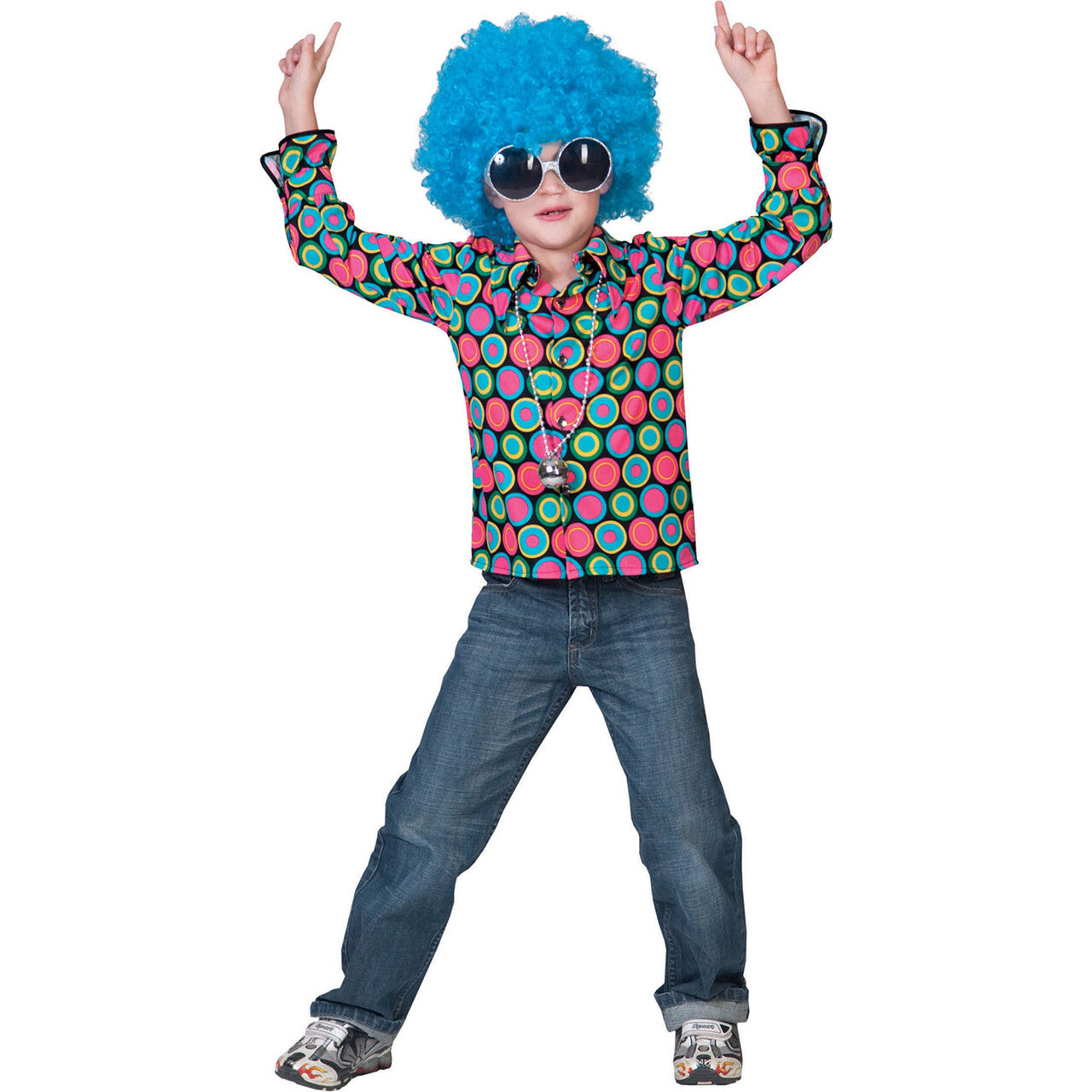 Op deze afbeelding zie je een Kostuums, van het merk Funny Fashion. Disco Dot Hemd Jongen