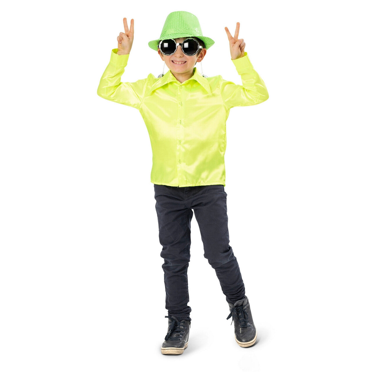 Op deze afbeelding zie je een Kostuums, van het merk Funny Fashion. Oogie Boogie Shirt Kind Kostuum