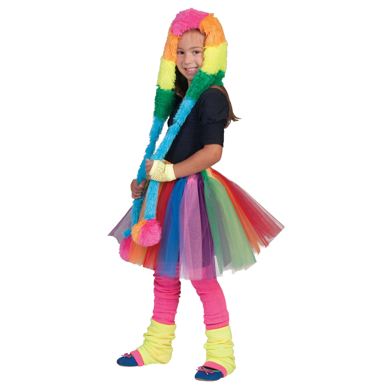 Op deze afbeelding zie je een Kostuums, van het merk Funny Fashion. Sunny Regenboog Rok Meisje