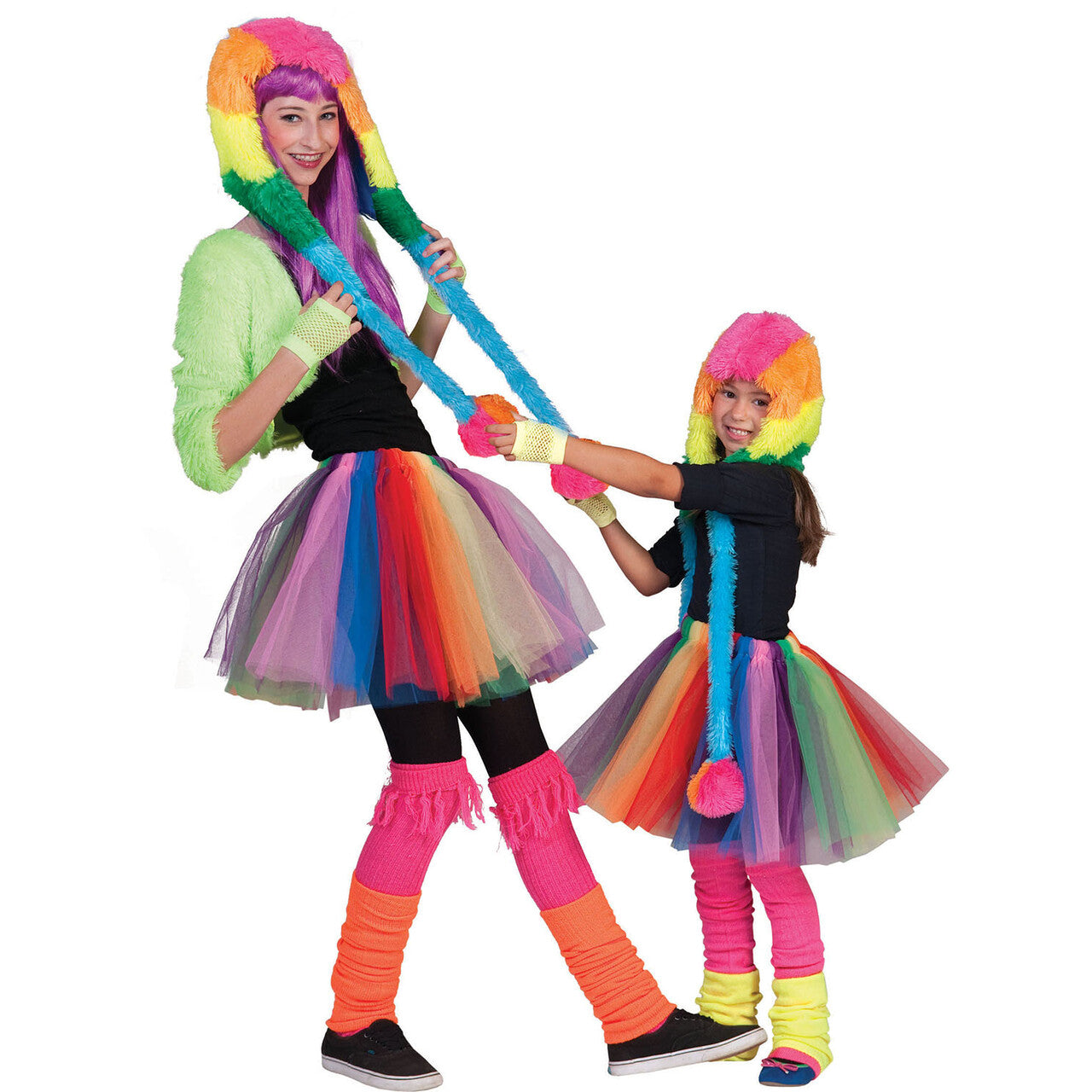 Op deze afbeelding zie je een Kostuums, van het merk Funny Fashion. Sunny Regenboog Rok Meisje