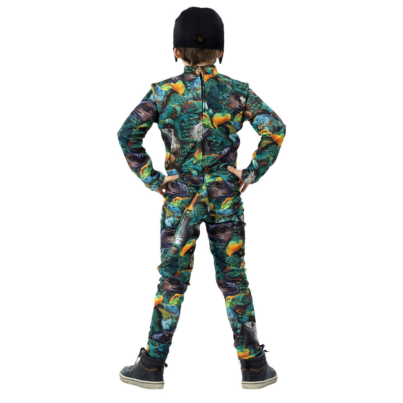 Op deze afbeelding zie je een Kostuums, van het merk Funny Fashion. Liam De Lizard Jongen Kostuum