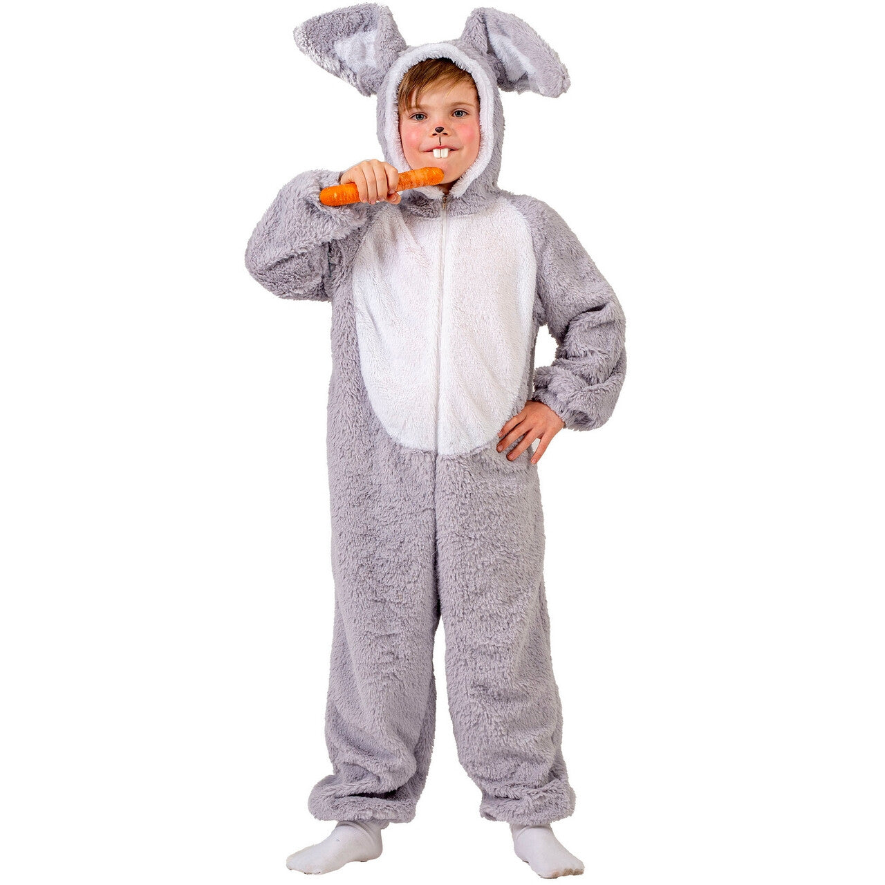 Op deze afbeelding zie je een Kostuums, van het merk Funny Fashion. Fijn Om Een Konijn Te Zijn Kind Kostuum