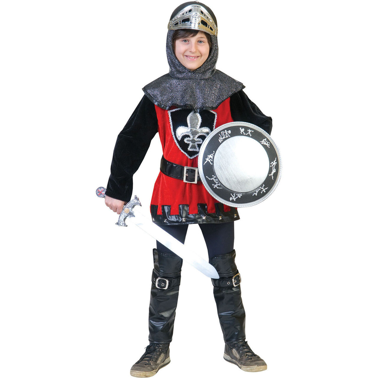 Op deze afbeelding zie je een Kostuums, van het merk Funny Fashion. Kentgeenvrees Ridder Jongen Kostuum