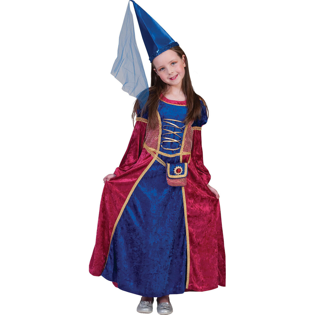 Op deze afbeelding zie je een Kostuums, van het merk Funny Fashion. Middeleeuwen Fleur De Lis Hofdame Meisje Kostuum