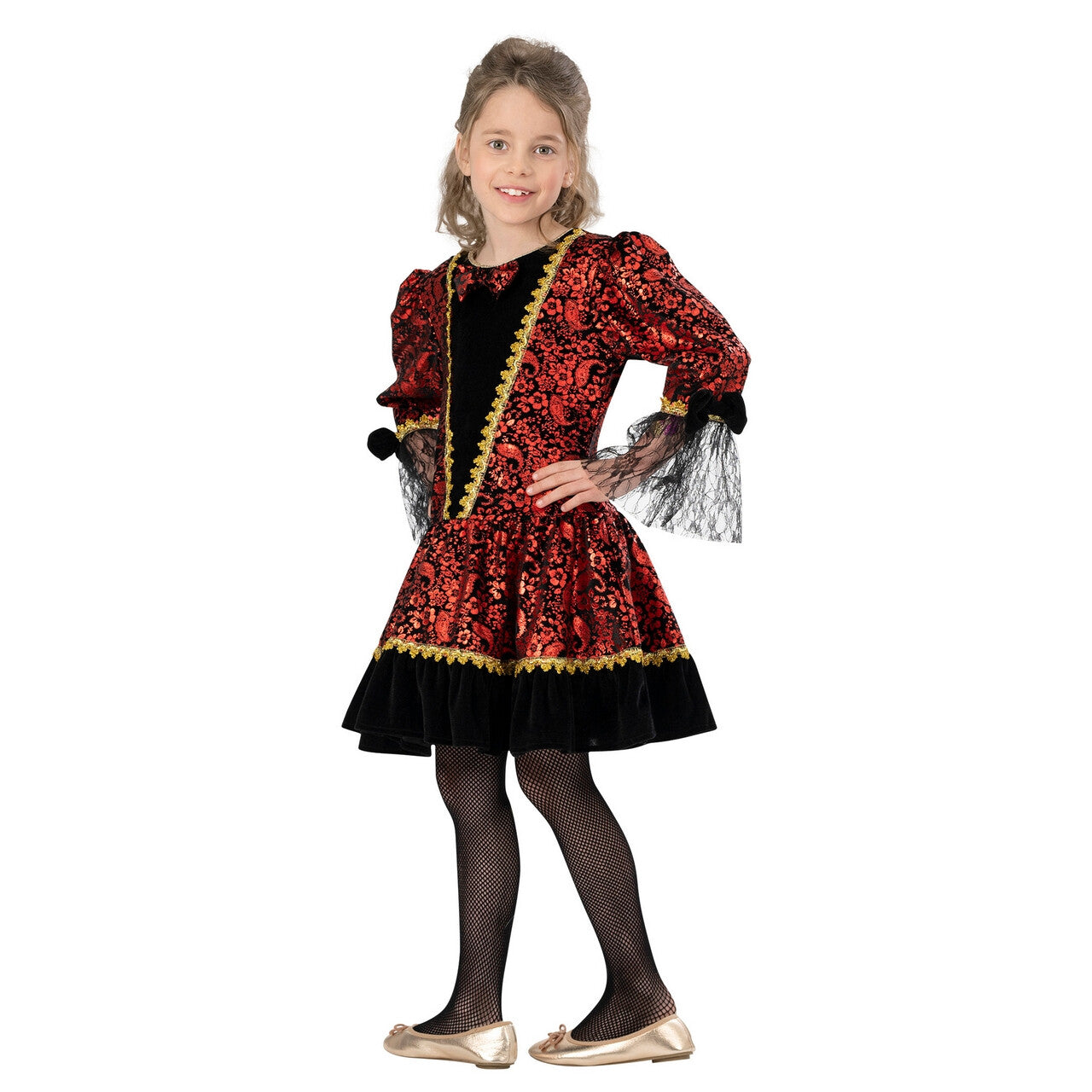 Op deze afbeelding zie je een Kostuums, van het merk Funny Fashion. Jonge Edele Dame Marissa Meisje Kostuum