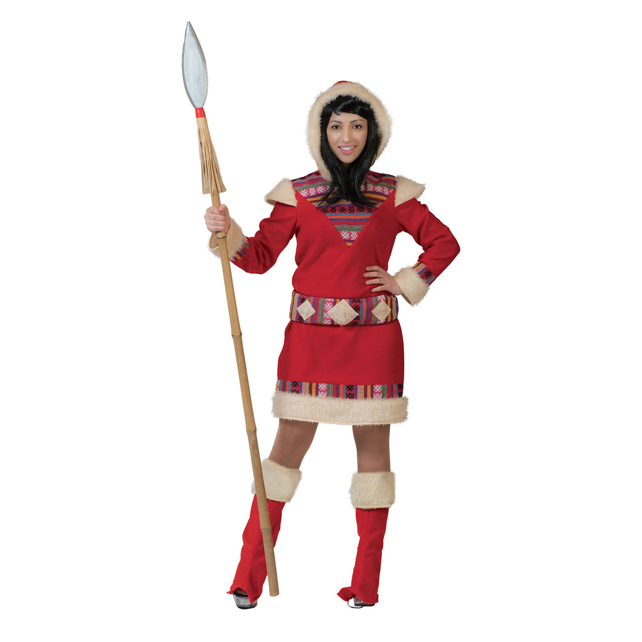 Op deze afbeelding zie je een Kostuums, van het merk Funny Fashion. Eskimo Nanook Dame Vrouw Kostuum