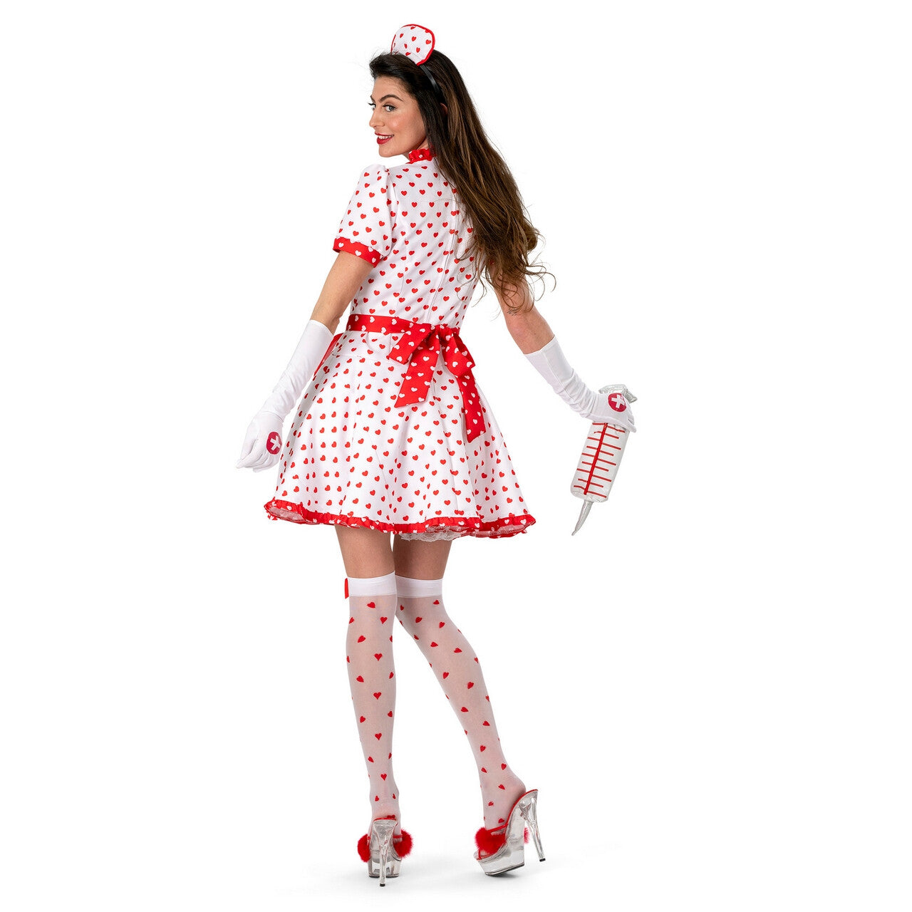 Op deze afbeelding zie je een Kostuums, van het merk Funny Fashion. Liefde Heelt Alle Wonden Verpleegster Lovina Vrouw Kostuum