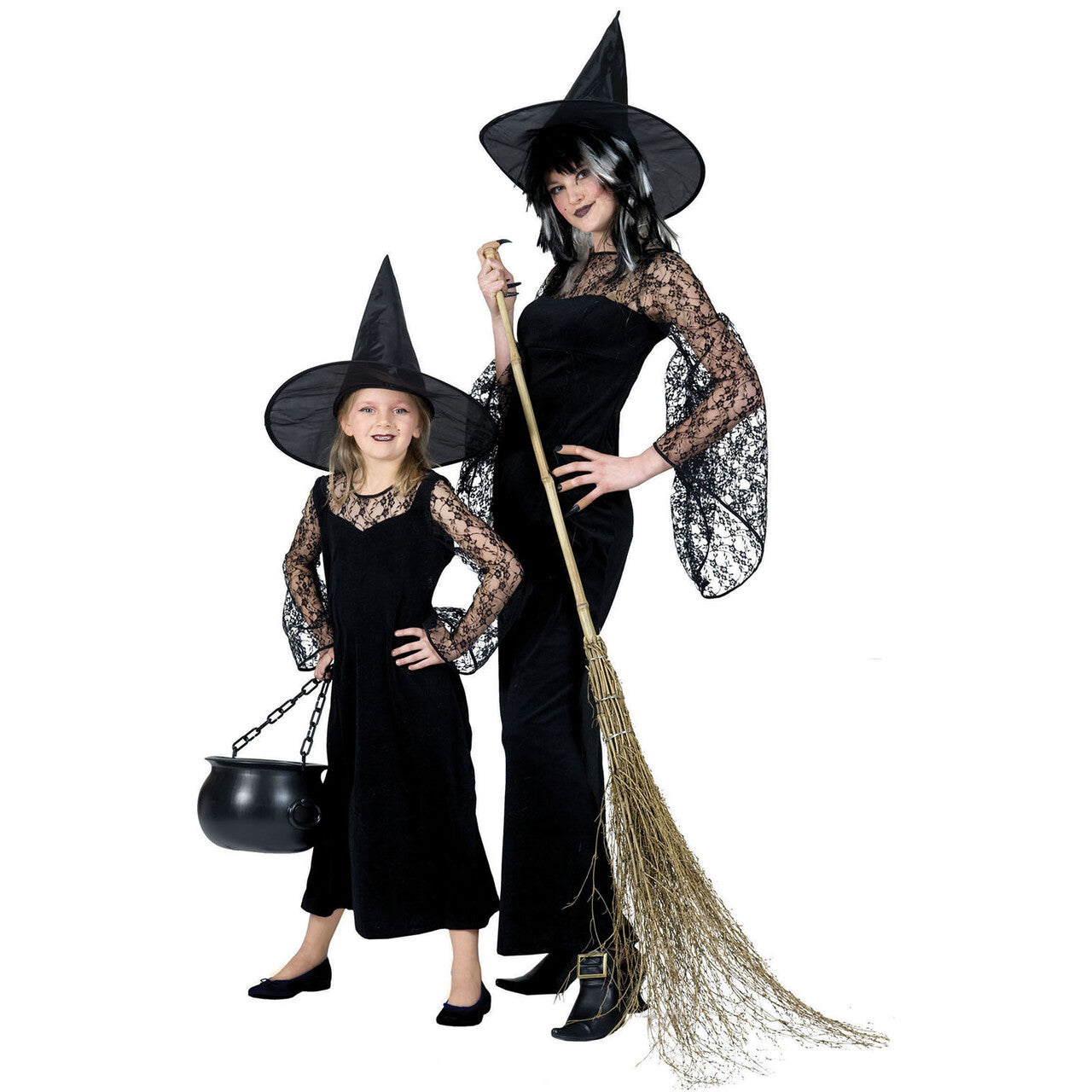 Op deze afbeelding zie je een Kostuums, van het merk Funny Fashion. Gravilla De Heks Vrouw Kostuum