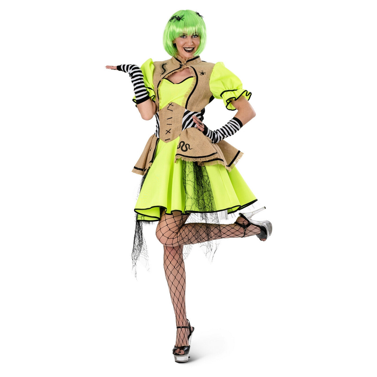 Op deze afbeelding zie je een Kostuums, van het merk Funny Fashion. Bosheks Bugselia Vrouw Kostuum