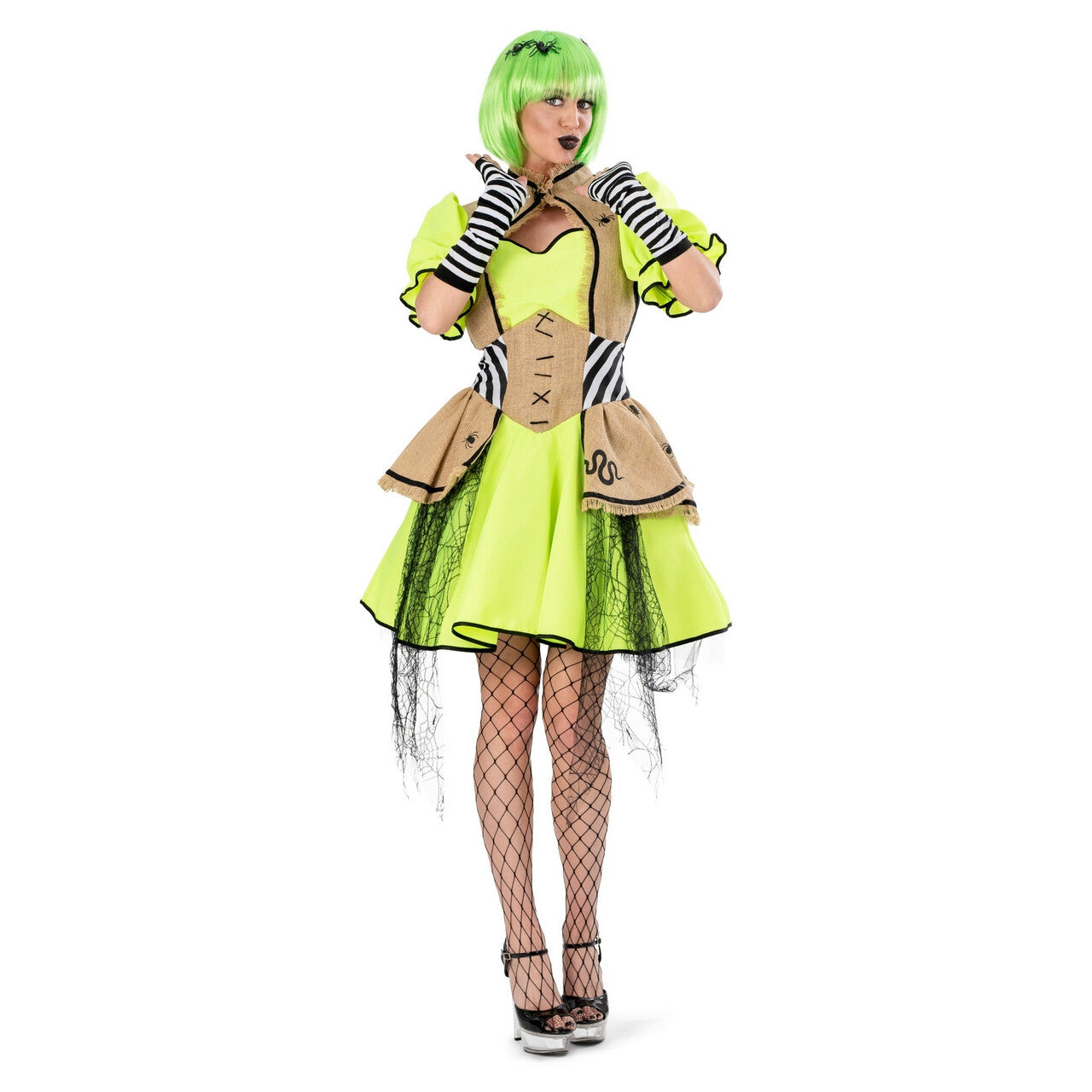 Op deze afbeelding zie je een Kostuums, van het merk Funny Fashion. Bosheks Bugselia Vrouw Kostuum