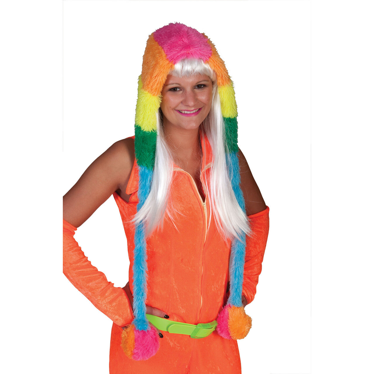 Op deze afbeelding zie je een Accessoires, van het merk Funny Fashion. Flower Funk Hippie Muts