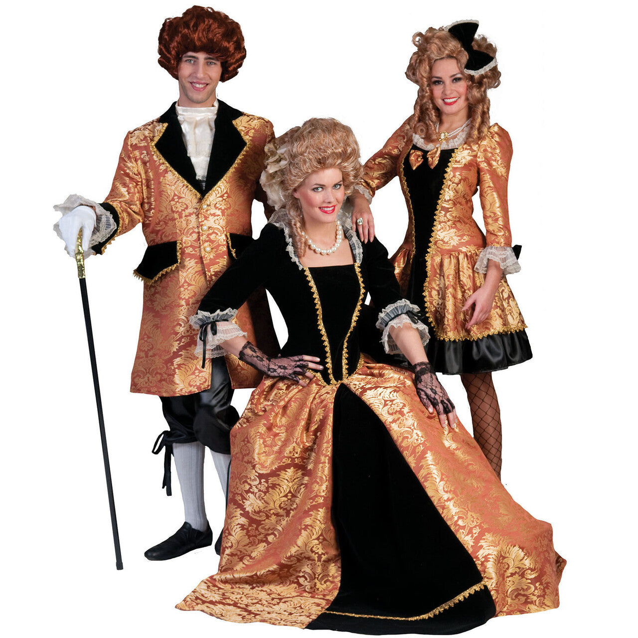 Op deze afbeelding zie je een Kostuums, van het merk Funny Fashion. Baroque Lafleur Jurk Kort Vrouw