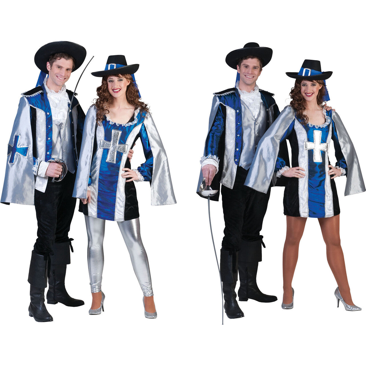 Op deze afbeelding zie je een Kostuums, van het merk Funny Fashion. Musketier Mostadero Jurk Vrouw
