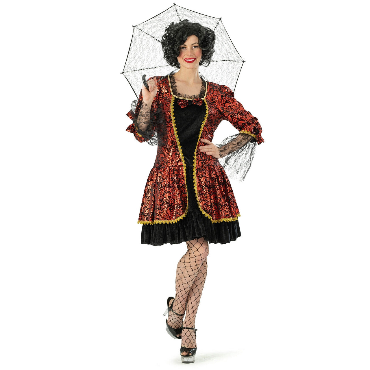 Op deze afbeelding zie je een Kostuums, van het merk Funny Fashion. Deftige Hofdame Van Kasteel Chiqueville Vrouw Kostuum