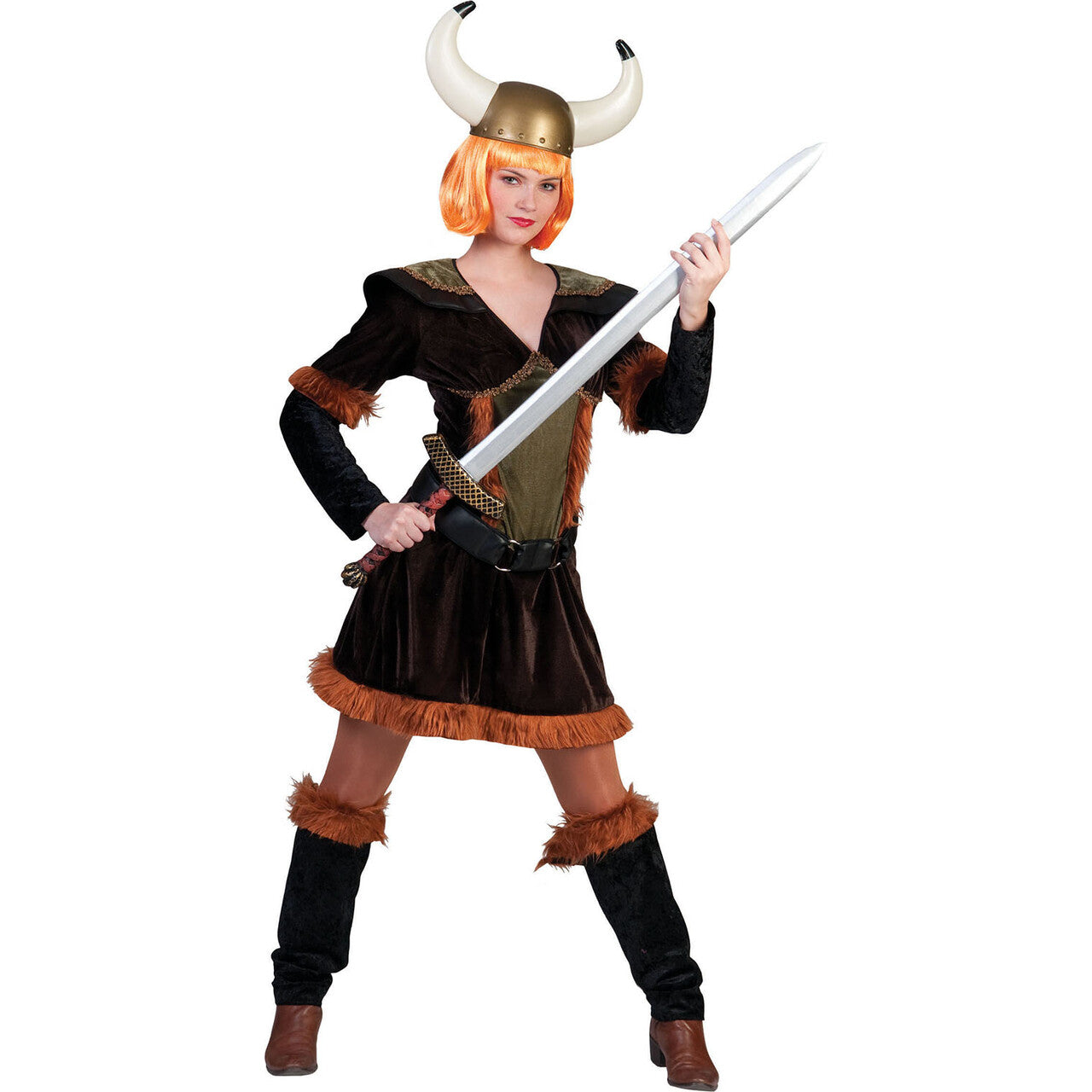Op deze afbeelding zie je een Kostuums, van het merk Funny Fashion. Viking Victor Jurk Vrouw