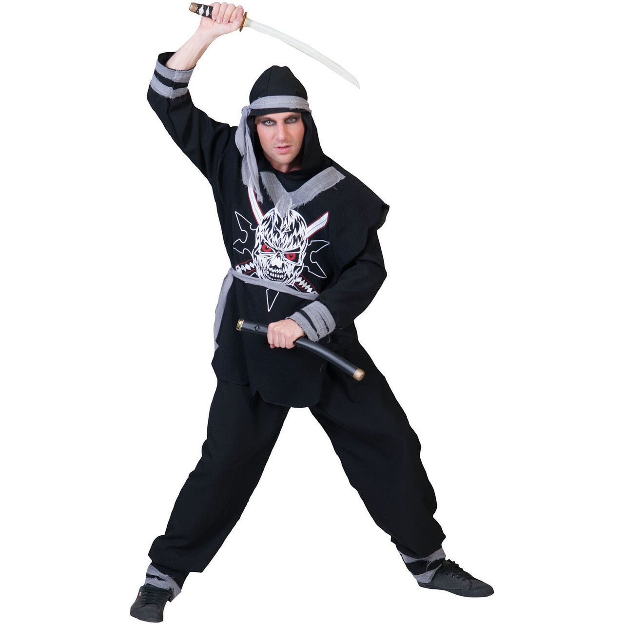 Op deze afbeelding zie je een Kostuums, van het merk Funny Fashion. Shakumi Ninja Man Kostuum