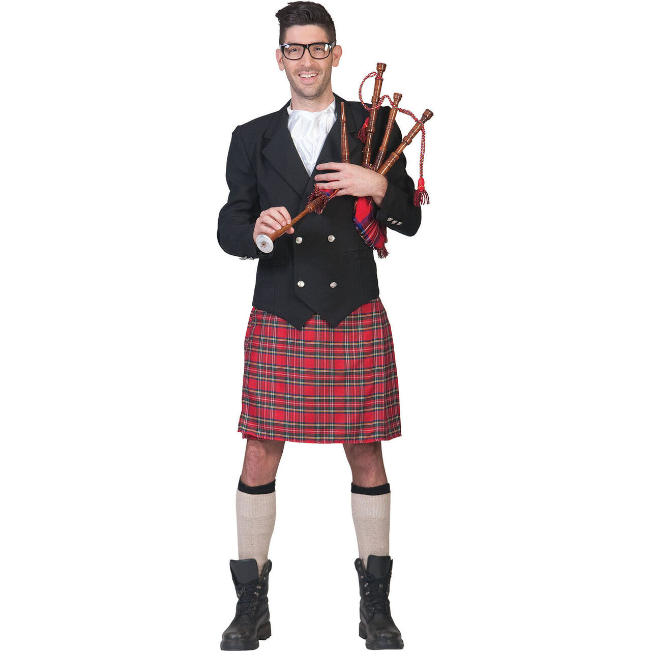 Op deze afbeelding zie je een Kostuums, van het merk Funny Fashion. Rode Schot Flannagan Man Kostuum