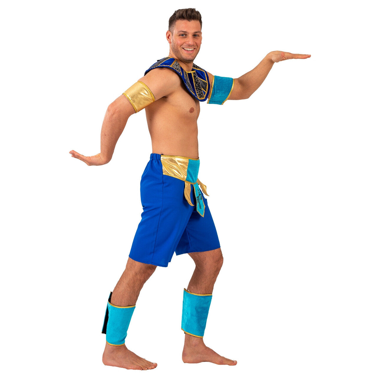 Op deze afbeelding zie je een Kostuums, van het merk Funny Fashion. Egyptische Koning Maya Man Kostuum